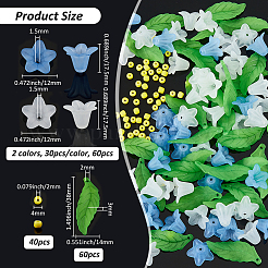 Kits de fabrication de bijoux à faire soi-même avec des fleurs et des feuilles&nbsp;DIY-FH0007-94