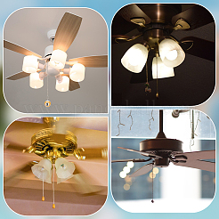 10 Stück 10 Stile Billard Kunststoff Charms Deckenventilator Zugkette Verlängerungen&nbsp;HJEW-BC00059