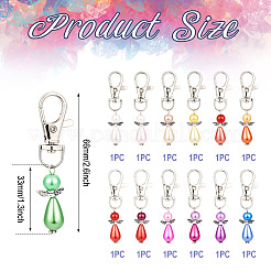 Украшение из пластикового кулона ангела&nbsp;HJEW-TAC0049