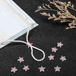 Звездный замок из пластикового шнура из ПВХ для крышки рта KY-D013-02G