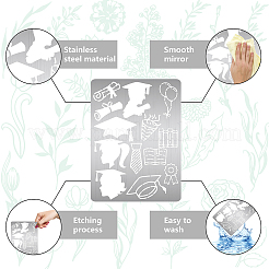 Трафареты для штампов из нержавеющей стали DIY-WH0289-021