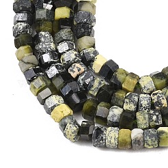 Бусы из натуральной желтой бирюзы (яшмы)&nbsp;G-G345-C10-2x4mm