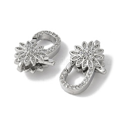 Латунные микро проложить кубического циркония когтя омара застежками KK-F893-05P