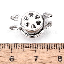 Покрытие стойки цветок латунные застежки для коробок KK-QA183-99P