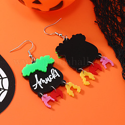 Акриловые серьги-подвески в форме горшка на Хэллоуин FS-WG39DC9-01