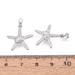 Pendentifs en laiton zircon cubique transparent&nbsp;KK-Q073-08P