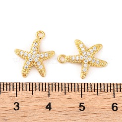 Латунные микропаве прозрачные подвески с фианитом KK-U017-03G