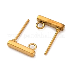 Ионное покрытие (ip) 316 нержавеющая сталь гвоздики фурнитура для сережек STAS-E482-03B-G-A