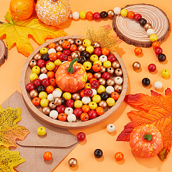 240 шт. 6 вида бусин из натурального дерева WOOD-SP0001-03A