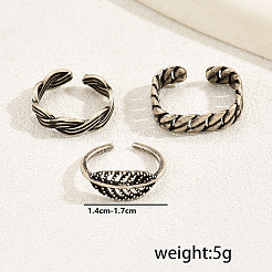 Наборы колец для ног с открытым носком из меди и листьев в винтажном стиле для женщин NZ6509