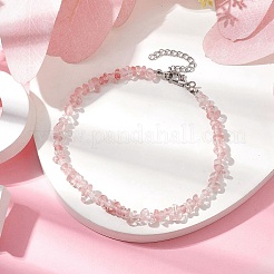 Натуральный драгоценный камень бисер ножные браслеты AJEW-AN00583-05