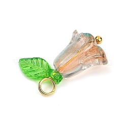 8шт 8 цвета стеклянные подвески&nbsp;PALLOY-JF03533-01