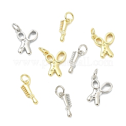 8шт 4 стиля латунные подвески&nbsp;KK-CJ0004-13