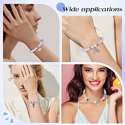 160 шт.8 цвета акриловые бусины из искусственного жемчуга OACR-SC0001-16