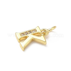 Латунные микро проложить кубического циркония подвески KK-I382-03G-K