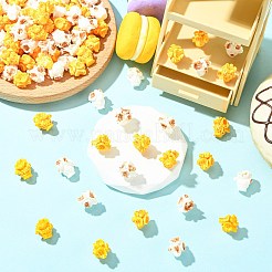100 pz 2 colori ornamenti in miniatura di popcorn in resina&nbsp;RESI-CJ0005-34