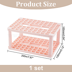 Пластиковые подставки для хранения косметических кистей MRMJ-WH0070-34B