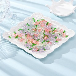 50шт прозрачные акриловые подвески PALLOY-FS00038-04