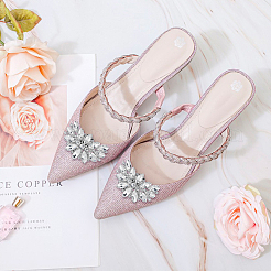 1 пара съемных пряжек для обуви из сплава в форме цветка&nbsp;FIND-HY0002-13