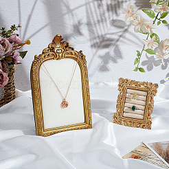 2 stücke 2 arten tpr bedeckt mit samt halskette & ring display foto rahmen sets&nbsp;ODIS-SP0001-13
