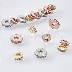 Латунные микро проложить кубических циркония шарики прокладки ZIRC-NB0001-46