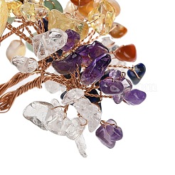 Елочные украшения из натуральной смешанной крошки драгоценных камней&nbsp;DJEW-M012-01E