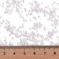 TOHOラウンドシードビーズ  日本製シードビーズ  （淡い紫色の裏地付きクリスタル1066)個  11/0  2.2mm  穴：0.8mm  約5555個/50g&nbsp;SEED-XTR11-1066
