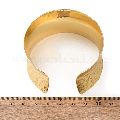 Gehämmertes Messing-Manschettenarmband für Damen&nbsp;BJEW-A163-04B-G