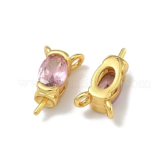 Ciondoli con perno in ottone con pavé di zirconi cubici singoli&nbsp;KK-D226-01G-03