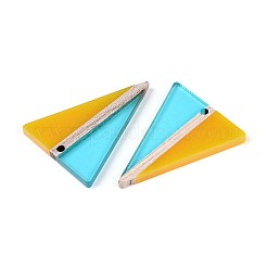 Прозрачные подвески из смолы и дерева RESI-T057-76