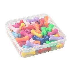 50шт акриловые бусины с УФ-покрытием PACR-FS0001-09