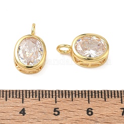 Ciondoli in ottone con pavé di zirconi chiari&nbsp;CU-CBA42CA-04B-G