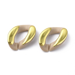 Anelli di collegamento in acrilico placcato&nbsp;FIND-D028-01A-04