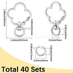 40 комплект поворотных застежек из сплава&nbsp;FIND-SP0004-33A
