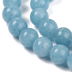 Natürliche weiße Jade perlen Stränge&nbsp;G-B007-C04