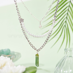 48шт 12 цвета гальванические и окрашенные подвески из натурального кварца&nbsp;PALLOY-AB00093