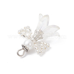 Подвески-ангелы из стеклянных бисеров&nbsp;PALLOY-MZ00996-01