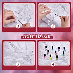 2 комплект двухъярусных прозрачных акриловых органайзеров для лаков для ногтей&nbsp;ODIS-NB0001-62