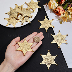 12 шт. пластиковых кабошонов в форме гексаграммы&nbsp;AJEW-MA0001-18G