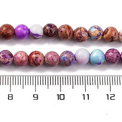 Нити бусин из окрашенного натурального регалита/императорской яшмы/морского осадка яшмы&nbsp;G-B124-C02-14