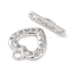 Застежки-кнопки в форме сердца из латуни&nbsp;KK-S403-18P