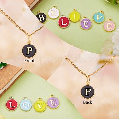 120шт 12 цвета позолоченные подвески из сплава&nbsp;ENAM-SZ0001-64P