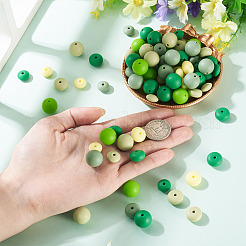 120 pièces 12 styles de perles focales en silicone&nbsp;SIL-CW0001-01A