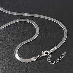 4 мм стойка покрытие латунные цепочки елочка ожерелья для женщин мужчин MAK-L044-16G