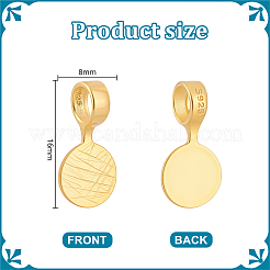 4 шт. 925 плоские клеящиеся скобы из стерлингового серебра STER-PH0003-70