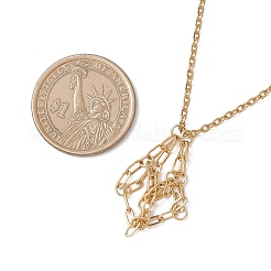 Изготовление ожерелий-мешочков из нержавеющей стали 304 для самородков драгоценных камней NJEW-JN05523