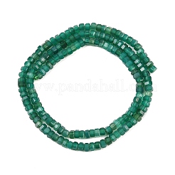 Натуральный зеленый бисер пряди оникс Агат&nbsp;G-G345-C35-2x4mm