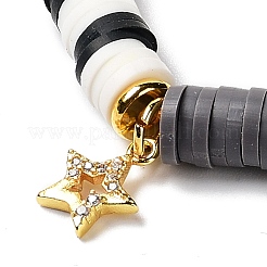 10шт 10 стиля полимерная глина бусины хейши стрейч наборы браслетов BJEW-JB05923