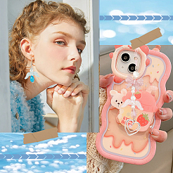 36шт 6 цвета прозрачные акриловые круглые бусины MACR-SC0001-47