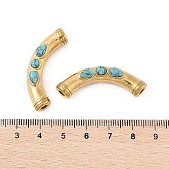 Синтетические бирюзовые бусины STAS-P380-66G-01